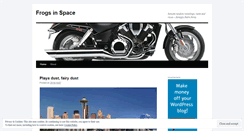 Desktop Screenshot of frogsinspace.wordpress.com