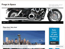 Tablet Screenshot of frogsinspace.wordpress.com