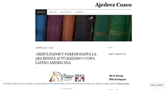 Desktop Screenshot of ajedrezcusco.wordpress.com