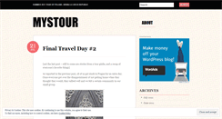 Desktop Screenshot of mystour.wordpress.com