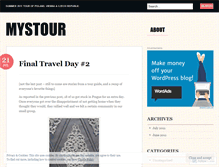 Tablet Screenshot of mystour.wordpress.com