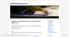 Desktop Screenshot of mindfuldesignpractice.wordpress.com