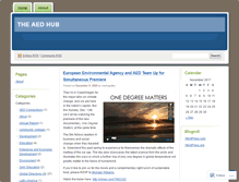 Tablet Screenshot of aedhub.wordpress.com