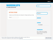 Tablet Screenshot of maroonluph.wordpress.com