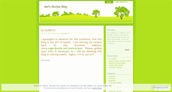 Desktop Screenshot of melsrecipes.wordpress.com