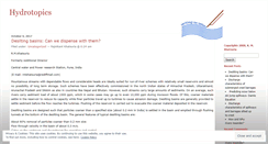 Desktop Screenshot of hydrotopics.wordpress.com