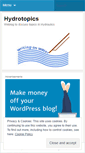 Mobile Screenshot of hydrotopics.wordpress.com