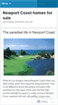 Mobile Screenshot of newportcoasthomesforsale.wordpress.com