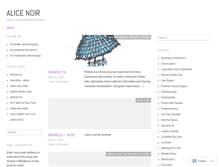 Tablet Screenshot of alicenoir.wordpress.com