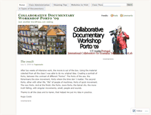 Tablet Screenshot of collaborativedocumentary.wordpress.com