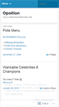 Mobile Screenshot of opollion.wordpress.com