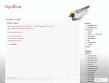 Tablet Screenshot of opollion.wordpress.com