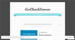 Desktop Screenshot of iluveliana.wordpress.com