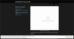 Desktop Screenshot of everydaypollution.wordpress.com