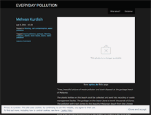 Tablet Screenshot of everydaypollution.wordpress.com