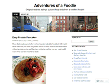 Tablet Screenshot of adventuresofafoodie.wordpress.com