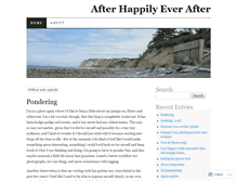 Tablet Screenshot of afterhappily.wordpress.com