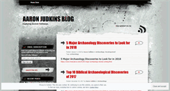 Desktop Screenshot of manvsarchaeology.wordpress.com