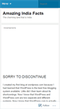 Mobile Screenshot of amazingindiafacts.wordpress.com