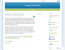 Tablet Screenshot of amazingindiafacts.wordpress.com