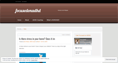Desktop Screenshot of focusedonadhd.wordpress.com