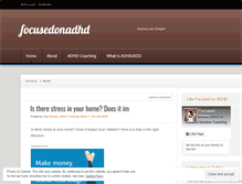 Tablet Screenshot of focusedonadhd.wordpress.com
