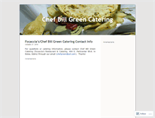 Tablet Screenshot of chefbillgreencatering.wordpress.com