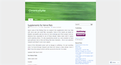 Desktop Screenshot of chronicallyme.wordpress.com