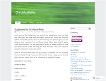Tablet Screenshot of chronicallyme.wordpress.com