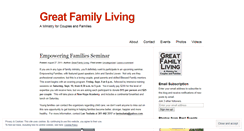 Desktop Screenshot of greatfamilyliving.wordpress.com