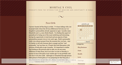 Desktop Screenshot of mortalscoil.wordpress.com