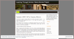 Desktop Screenshot of learningthroughservice.wordpress.com