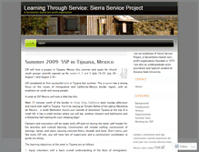Tablet Screenshot of learningthroughservice.wordpress.com