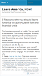 Mobile Screenshot of leaveamerica.wordpress.com