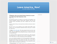Tablet Screenshot of leaveamerica.wordpress.com