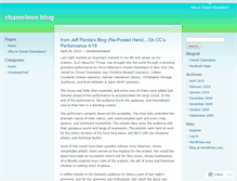 Tablet Screenshot of choralchameleon.wordpress.com
