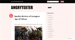 Desktop Screenshot of angrytexter.wordpress.com