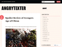 Tablet Screenshot of angrytexter.wordpress.com