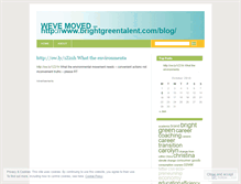 Tablet Screenshot of brightestgreen.wordpress.com
