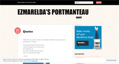 Desktop Screenshot of ezmarelda.wordpress.com