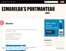 Tablet Screenshot of ezmarelda.wordpress.com