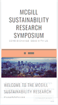 Mobile Screenshot of mcgillsustainabilitysymposium.wordpress.com