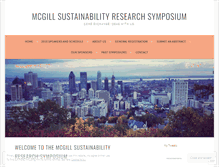 Tablet Screenshot of mcgillsustainabilitysymposium.wordpress.com