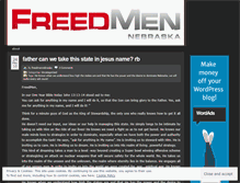 Tablet Screenshot of freedmennebraska.wordpress.com