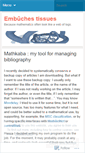 Mobile Screenshot of embuchestissues.wordpress.com