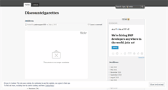 Desktop Screenshot of discountcigarettes2.wordpress.com