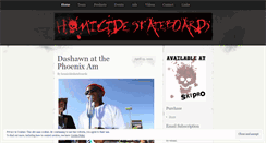 Desktop Screenshot of homicideskateboards.wordpress.com