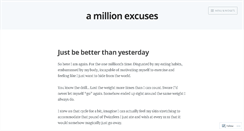 Desktop Screenshot of amillionexcuses.wordpress.com