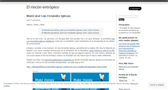 Desktop Screenshot of elrinconentropico.wordpress.com