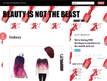 Tablet Screenshot of beautyisnotthebeast.wordpress.com